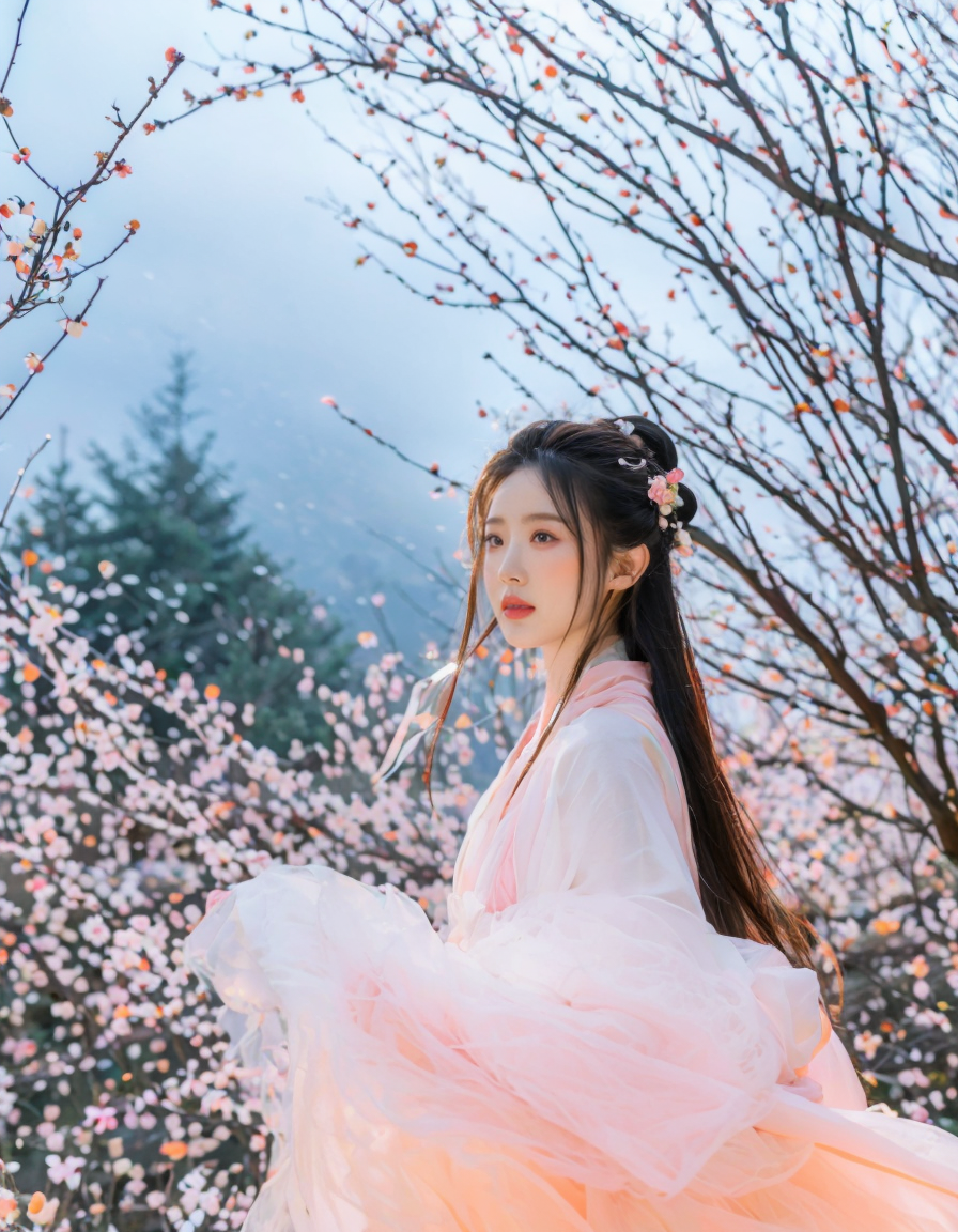 01495-427188574-Best quality,(masterpiece_1.2),cinematic photo,A beautiful girl wearing a white hanfu_Hanfu girl in a peach blossom forest, deli.png